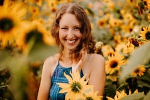 sunflowers portrait oregon