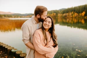 bellingham wedding photographer Lake padden engagement
