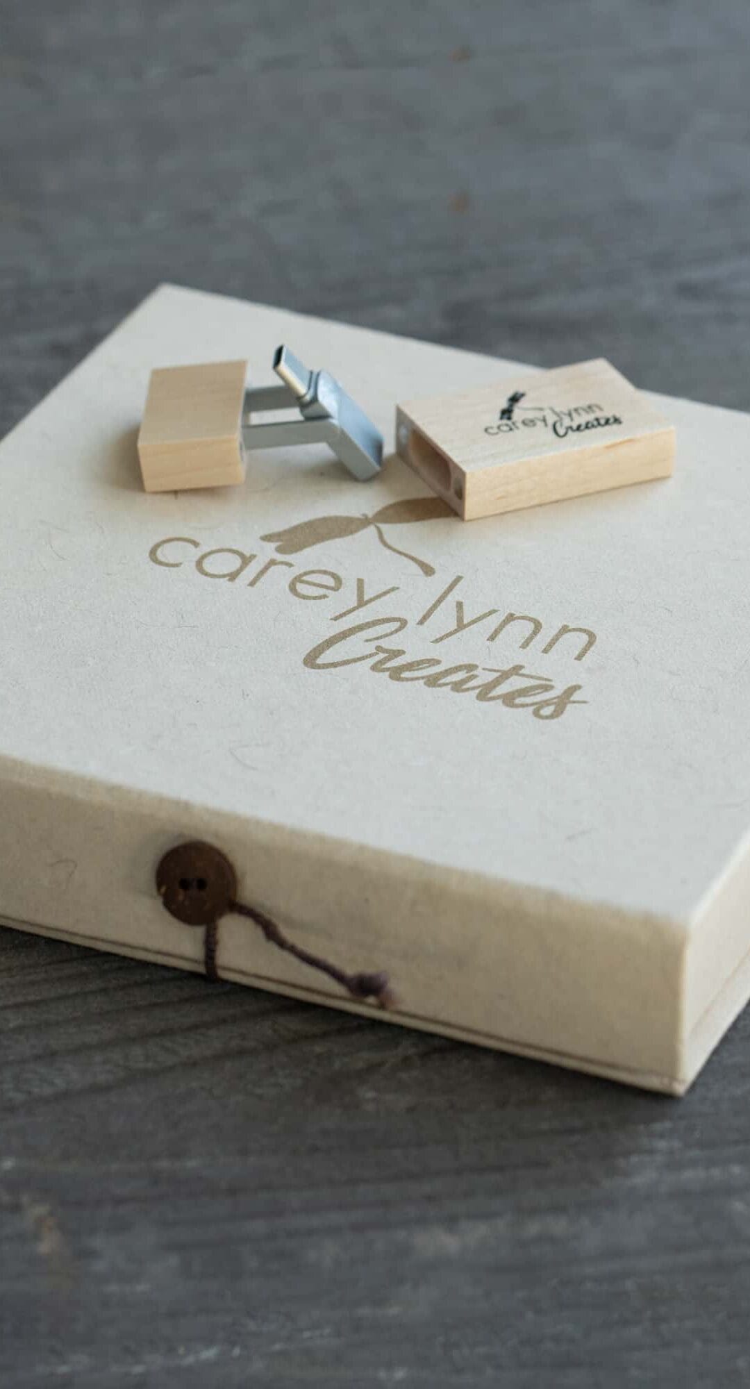Handcrafted USB Drive Box and Prints