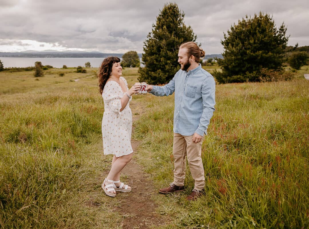 Marley and Ryan’s Engagement Session at Discovery Park in Seattle, Washington