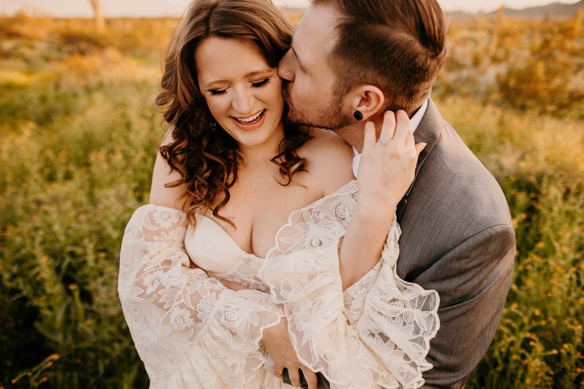 Arizona Elopement Photographer. Kastle H Photography LLC. Kasandra and Tyler. Apache Wash Trailhead Phoenix, Arizona