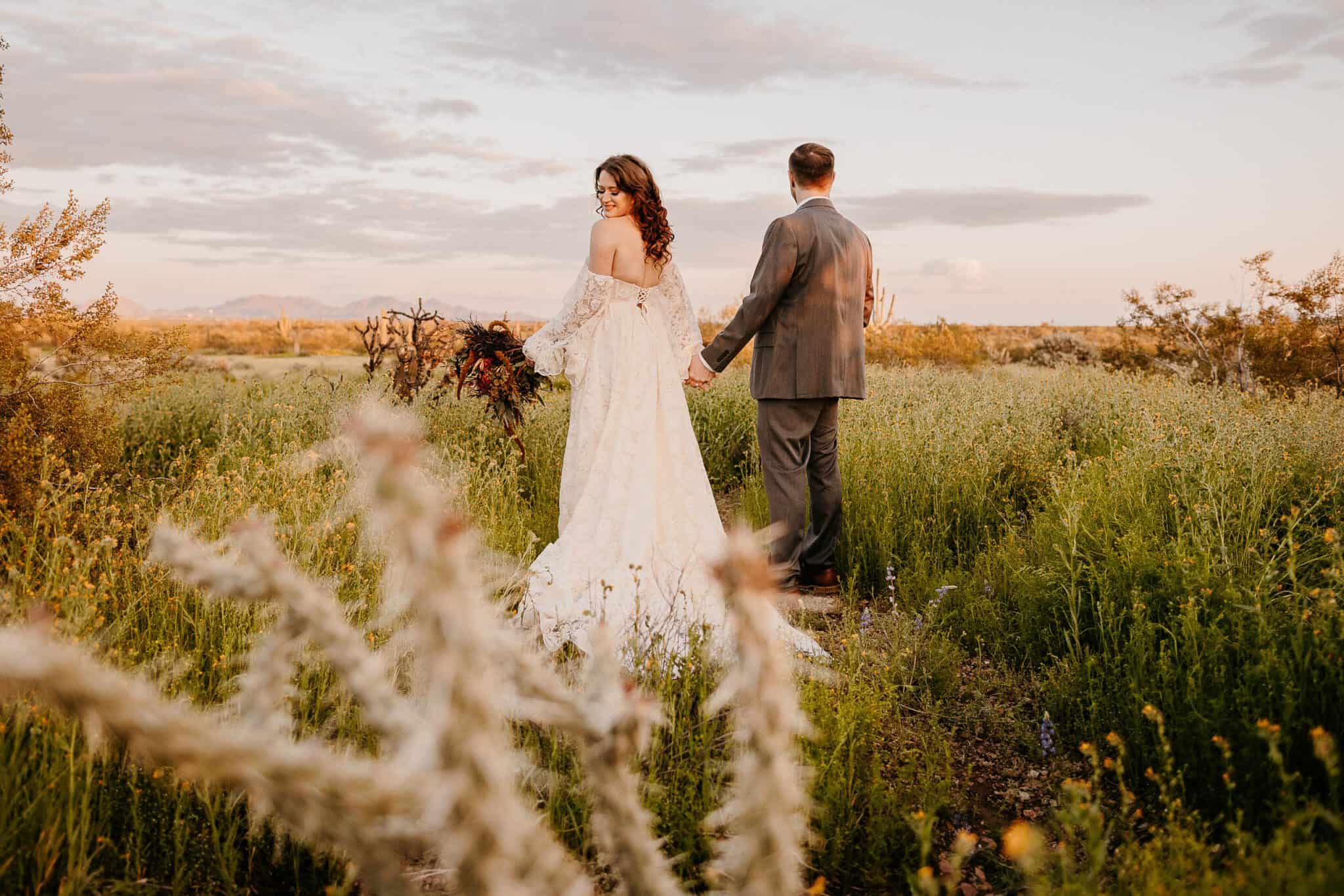 Arizona Elopement Photographer. Kastle H Photography LLC. Kasandra and Tyler. Apache Wash Trailhead Phoenix, Arizona