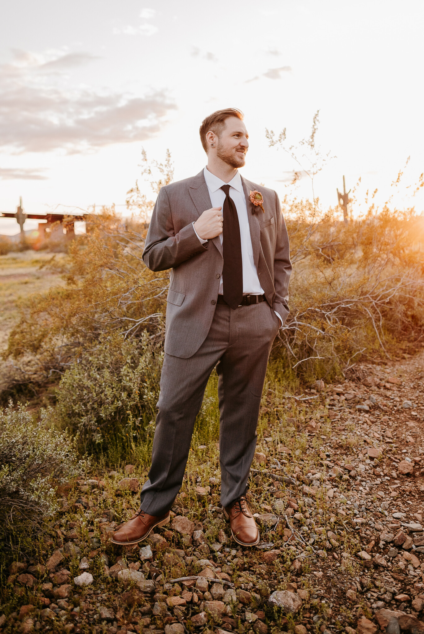 Arizona Elopement Photographer. Kastle H Photography LLC. Kasandra and Tyler. Apache Wash Trailhead Phoenix, Arizona