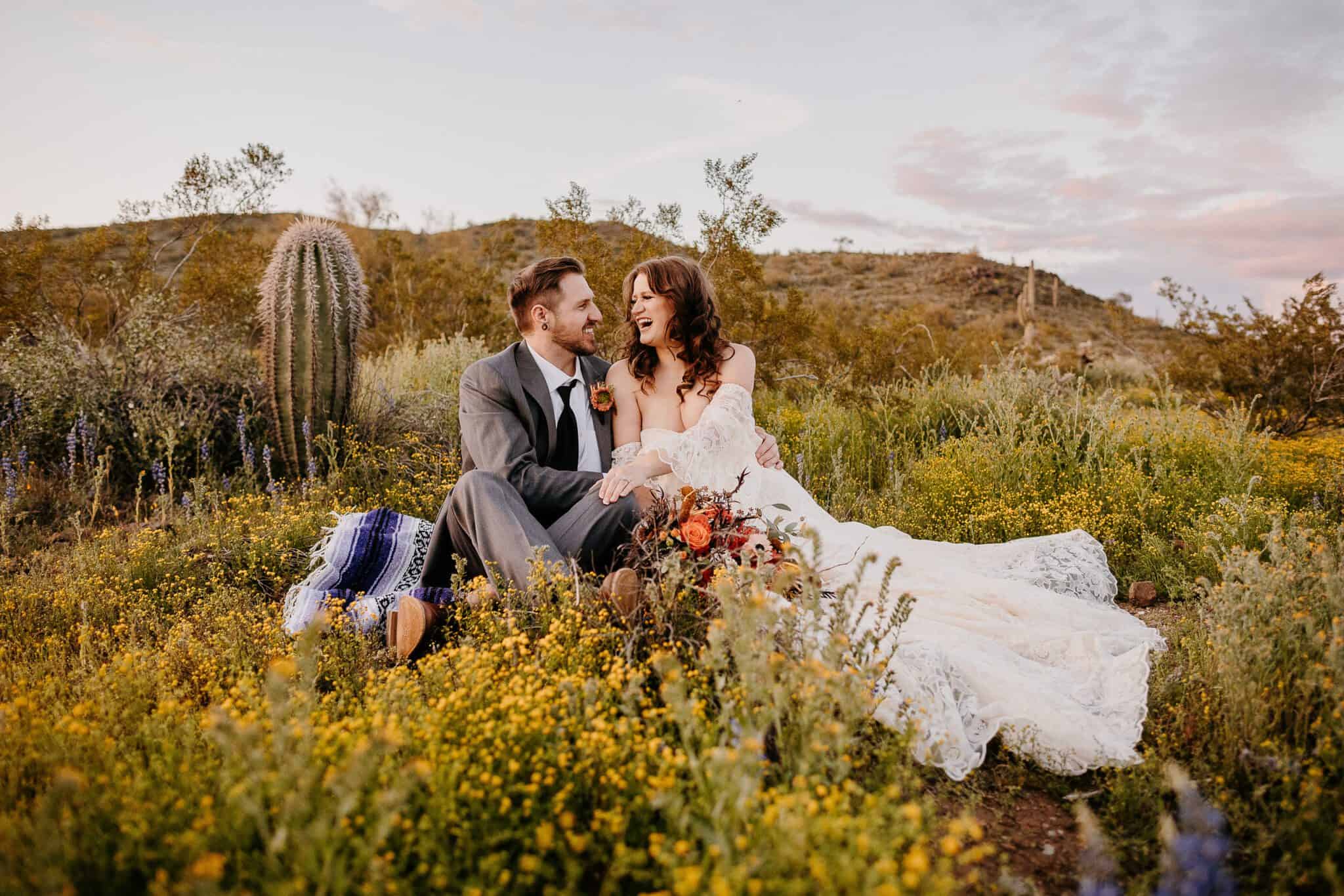 Arizona Elopement Photographer. Kastle H Photography LLC. Kasandra and Tyler. Apache Wash Trailhead Phoenix, Arizona