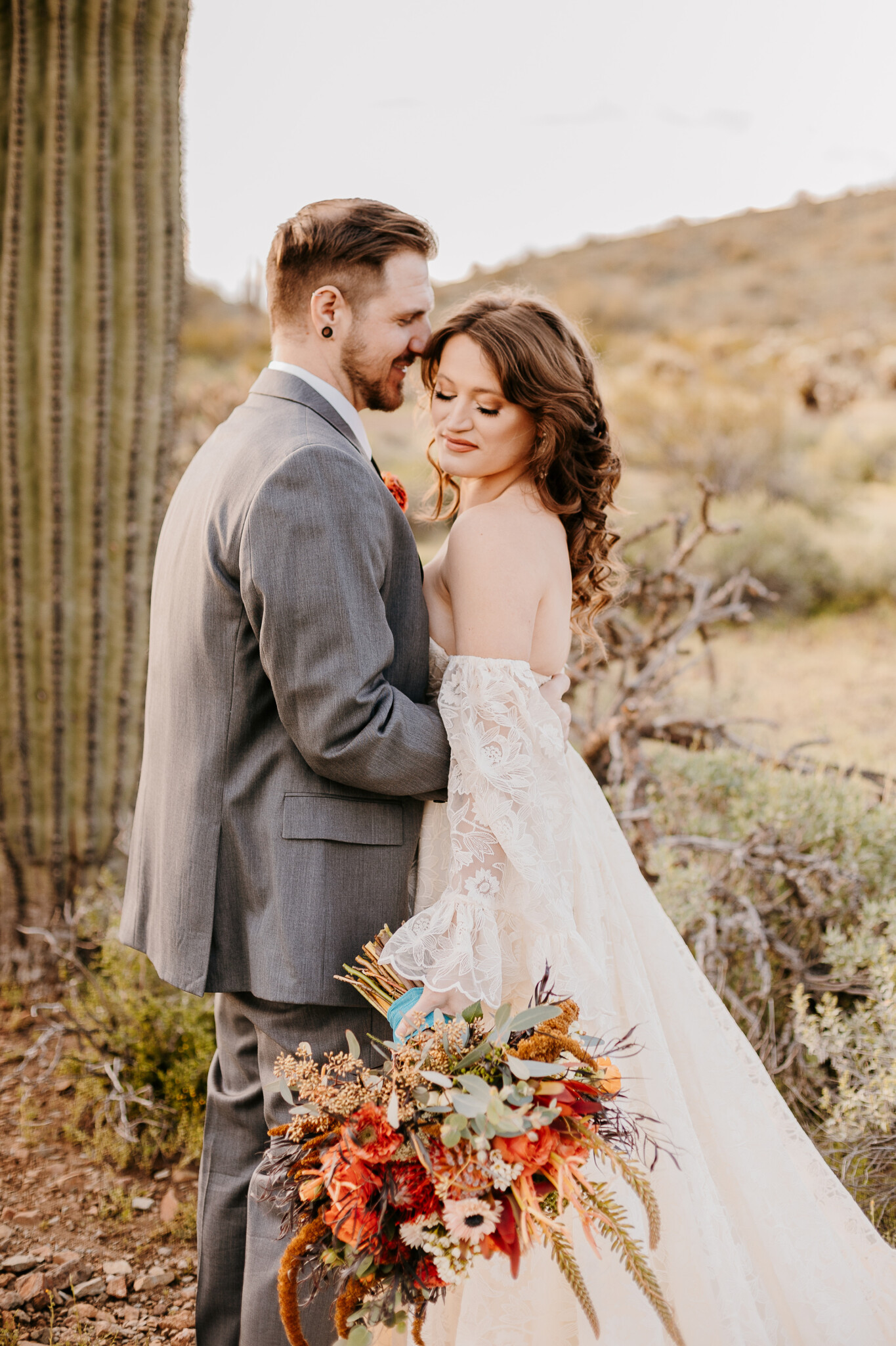 Arizona Elopement Photographer. Kastle H Photography LLC. Kasandra and Tyler. Apache Wash Trailhead Phoenix, Arizona