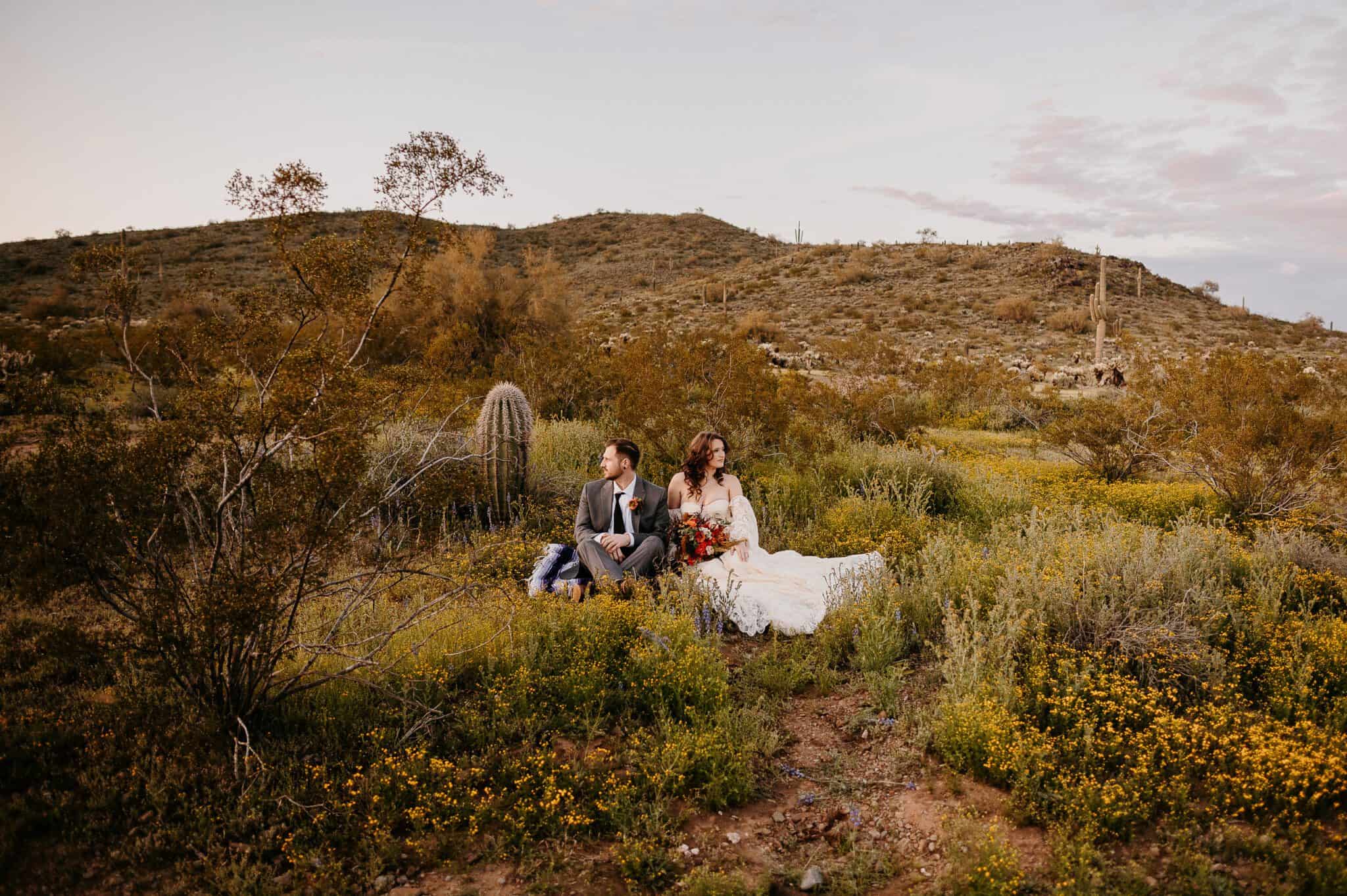 Arizona Elopement Photographer. Kastle H Photography LLC. Kasandra and Tyler. Apache Wash Trailhead Phoenix, Arizona