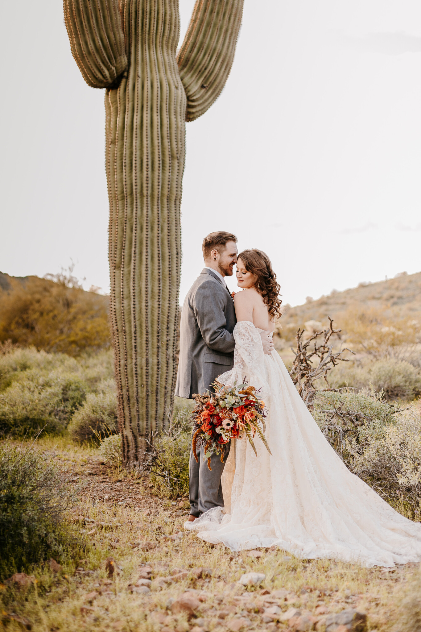 Arizona Elopement Photographer. Kastle H Photography LLC. Kasandra and Tyler. Apache Wash Trailhead Phoenix, Arizona