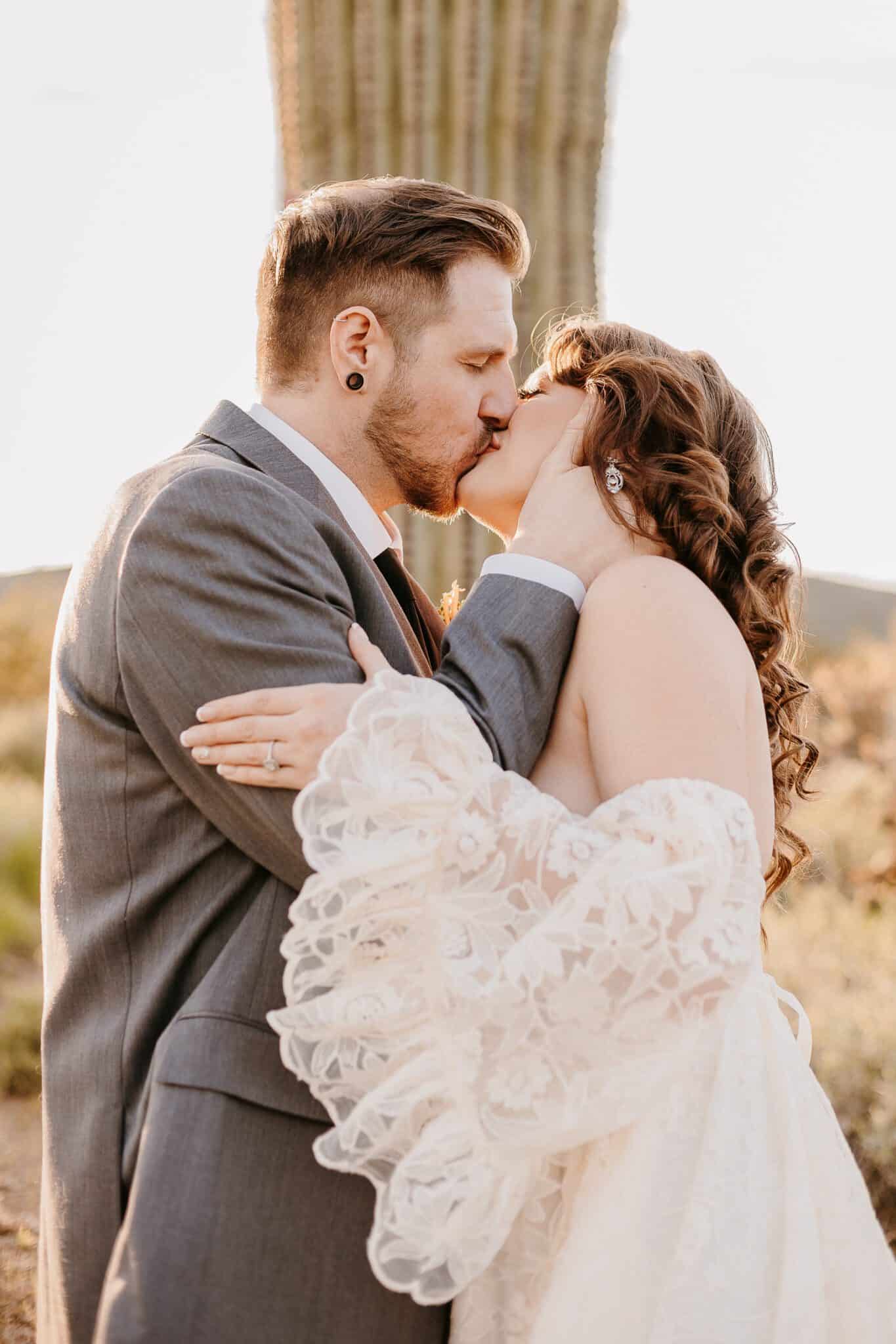 Arizona Elopement Photographer. Kastle H Photography LLC. Kasandra and Tyler. Apache Wash Trailhead Phoenix, Arizona