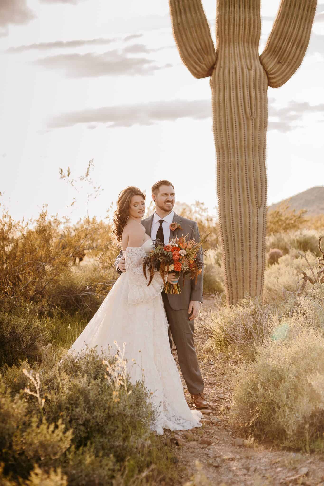 Arizona Elopement Photographer. Kastle H Photography LLC. Kasandra and Tyler. Apache Wash Trailhead Phoenix, Arizona