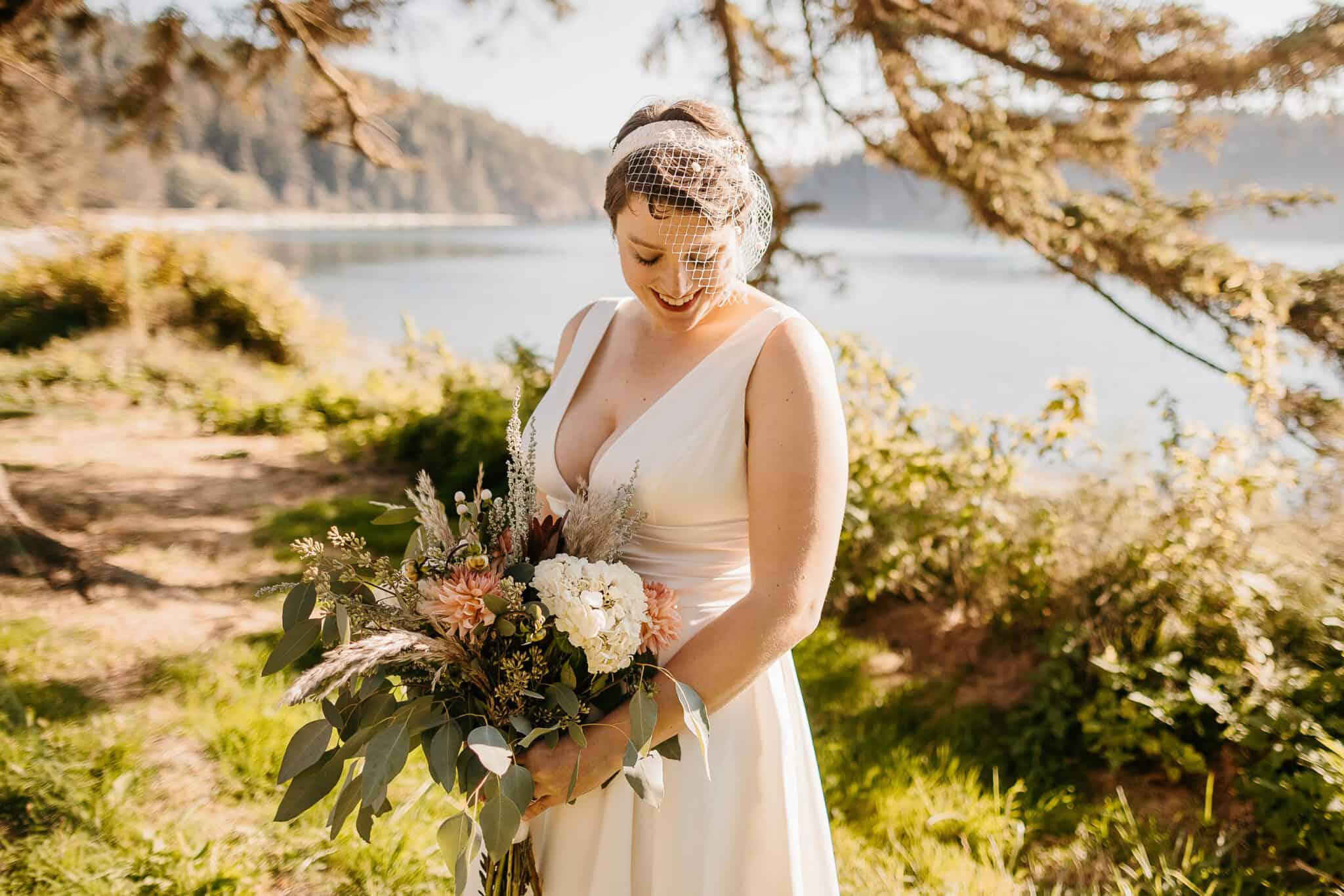 Oak Harbor Elopement Photographer. Kastle H Photography LLC. Maris and Aaron. Bowman Bay Oak Harbor, WA